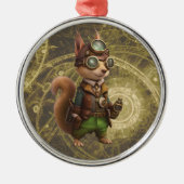 Ornement En Métal Rocheux | Écureuil à vapeur (Devant)