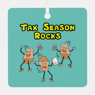 Ornement En Métal Rocks de la saison fiscale