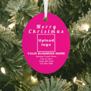 Ornement en métal rose de Noël