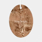 Ornement En Métal Rose Peach Gold Glam (Avant gauche)