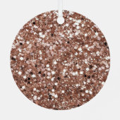 Ornement En Métal Rose Peach Gold Glam (Verso)