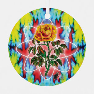 Ornement En Métal Rose Rad Rad