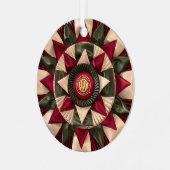 Ornement En Métal Rosette de chien MACH Noël personnalisé (Avant gauche)