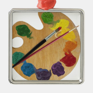 Ornement En Métal Roue de couleur de palette du ` s d'artiste