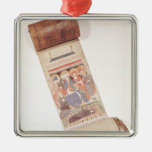 Ornement En Métal Rouleau de nécrologie, 1406