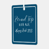 Ornement En Métal Round Top Texas Antiques Week (Avant gauche)