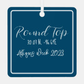 Ornement En Métal Round Top Texas Antiques Week (Verso)