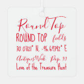 Ornement En Métal Round Top Texas Antiques Week (Verso)