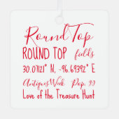 Ornement En Métal Round Top Texas Antiques Week (Recto)