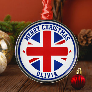 Ornement En Métal Royaume-Uni Drapeau Londres Grande-Bretagne