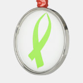 Ornement En Métal Ruban de conscience (vert de chaux) (Gauche)