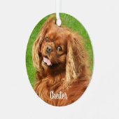 Ornement En Métal Ruby Cavalier King Charles Spaniel (Avant gauche)