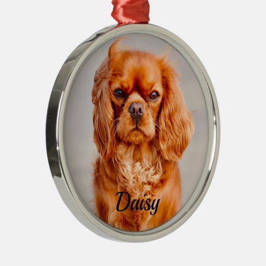 Ornement En Métal Ruby Cavalier King Charles Spaniel (Droite)
