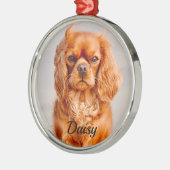 Ornement En Métal Ruby Cavalier King Charles Spaniel (Gauche)