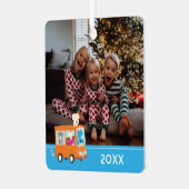 Ornement En Métal Rue Sésame | Camion d'alimentation Monster Cookies (Avant gauche)