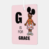 Ornement En Métal Rue Sésame | Gabrielle Ajouter Votre Nom (Avant gauche)