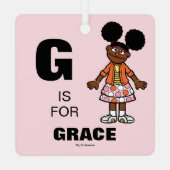 Ornement En Métal Rue Sésame | Gabrielle Ajouter Votre Nom (Verso)