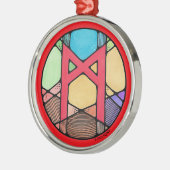 Ornement En Métal Rune de l'humanité Art Nouveau Mannaz (Gauche)