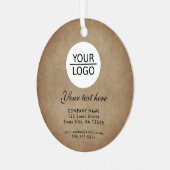 Ornement En Métal Rustique Ajouter votre logo Promotion de texte per (Avant gauche)