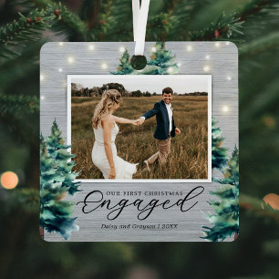 Ornement En Métal Rustique Premier Noël Engagé Pine Tree