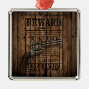 Ornement En Métal rustique texas star cowboy western country double