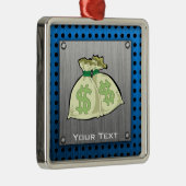 Ornement En Métal Sacs d'argent ; Métal-regard (Droite)