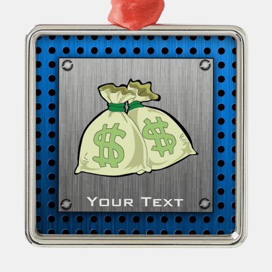 Ornement En Métal Sacs d'argent ; Métal-regard (Devant)