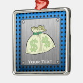 Ornement En Métal Sacs d'argent ; Métal-regard (Gauche)