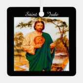 Ornement En Métal Saint Jude image et prière (Recto)