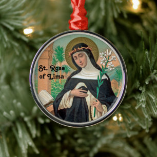 Ornement En Métal Sainte Rose de Lima (Détail ; K 48)