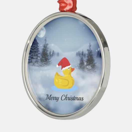 Ornement En Métal Salutations de Noël en noir et blanc (Gauche)