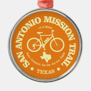Ornement En Métal San Antonio Mission Trail (cyclisme)