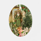 Ornement En Métal Santa Claus Noël Antiquité Belle Art (Avant gauche)