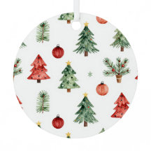 Sapins de Noël et boules