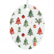 Sapins de Noël et boules
