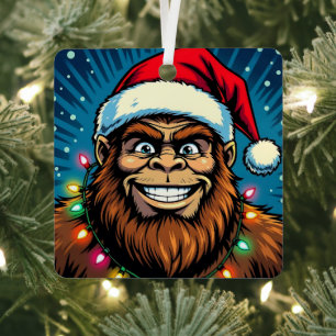 Ornement En Métal Sasquatch de Noël drôle de Bigfoots