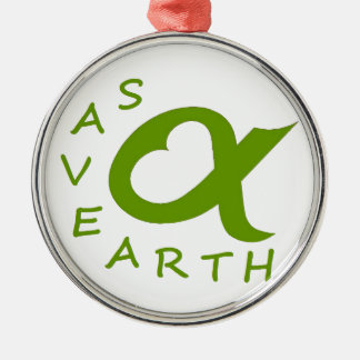 Ornement En Métal save earth planète