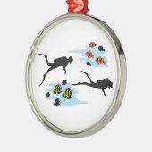 Ornement En Métal Scène de plongée à l'air (Gauche)