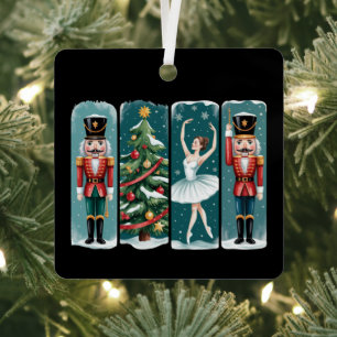Ornement En Métal Scène de vacances du ballet de Noël Casse-Noisette