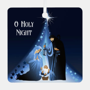 Ornement En Métal Scène Ornament-Manger de Noël