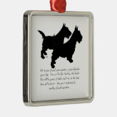 Ornement En Métal Scotties Keepsaké Orament - MALE (Droite)