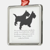 Ornement En Métal Scotties Keepsaké Orament - MALE (Gauche)