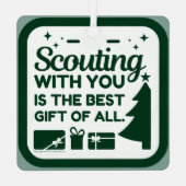 Ornement En Métal Scouter avec vous est le meilleur cadeau (Verso)