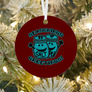 Ornement En Métal Seasons Salutation Sens Look Épices Vacances