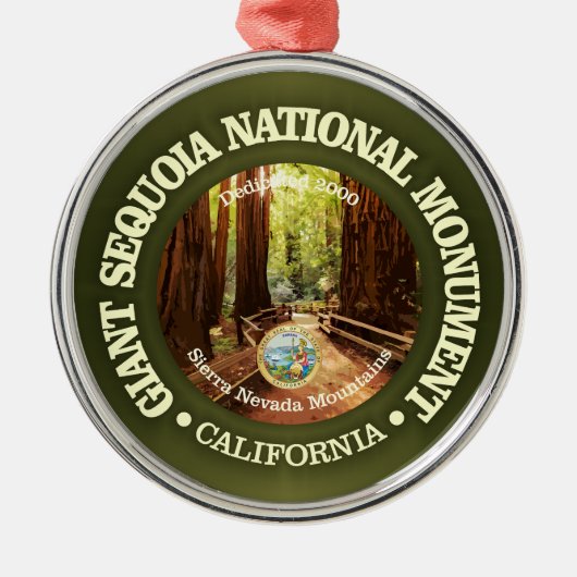 Ornement En Métal Séquoia géante (NM) (Devant)