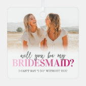 Ornement En Métal Seras-Tu Mon Époux 2 Photo (Recto)