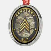 Ornement En Métal Sergeant SGT (Gauche)