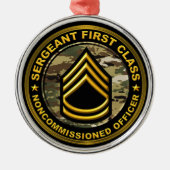 Ornement En Métal Sergent de première classe Noël (Devant)