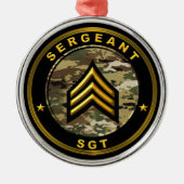 Ornement En Métal Sergent SGT (Devant)