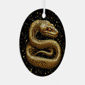 Ornement En Métal Serpent doré (Avant droite)